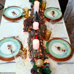 Mesa Posta de Natal Rústica: Decoração Linda e Aconchegante