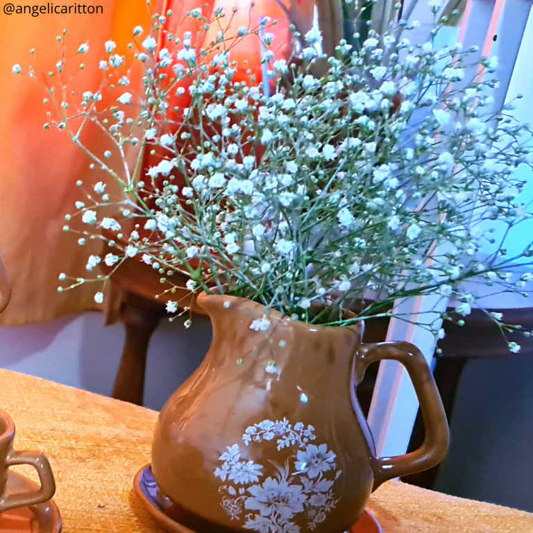 Arranjo de Flores para Chá e Café da Tarde